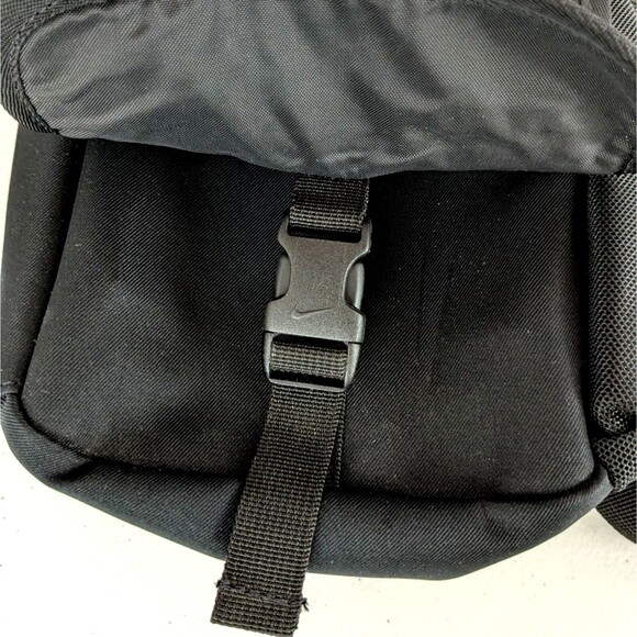 Vintage 90s Y2K Nike Crossbody Sling Bag Embroidered Logo Black Backpack main image 4